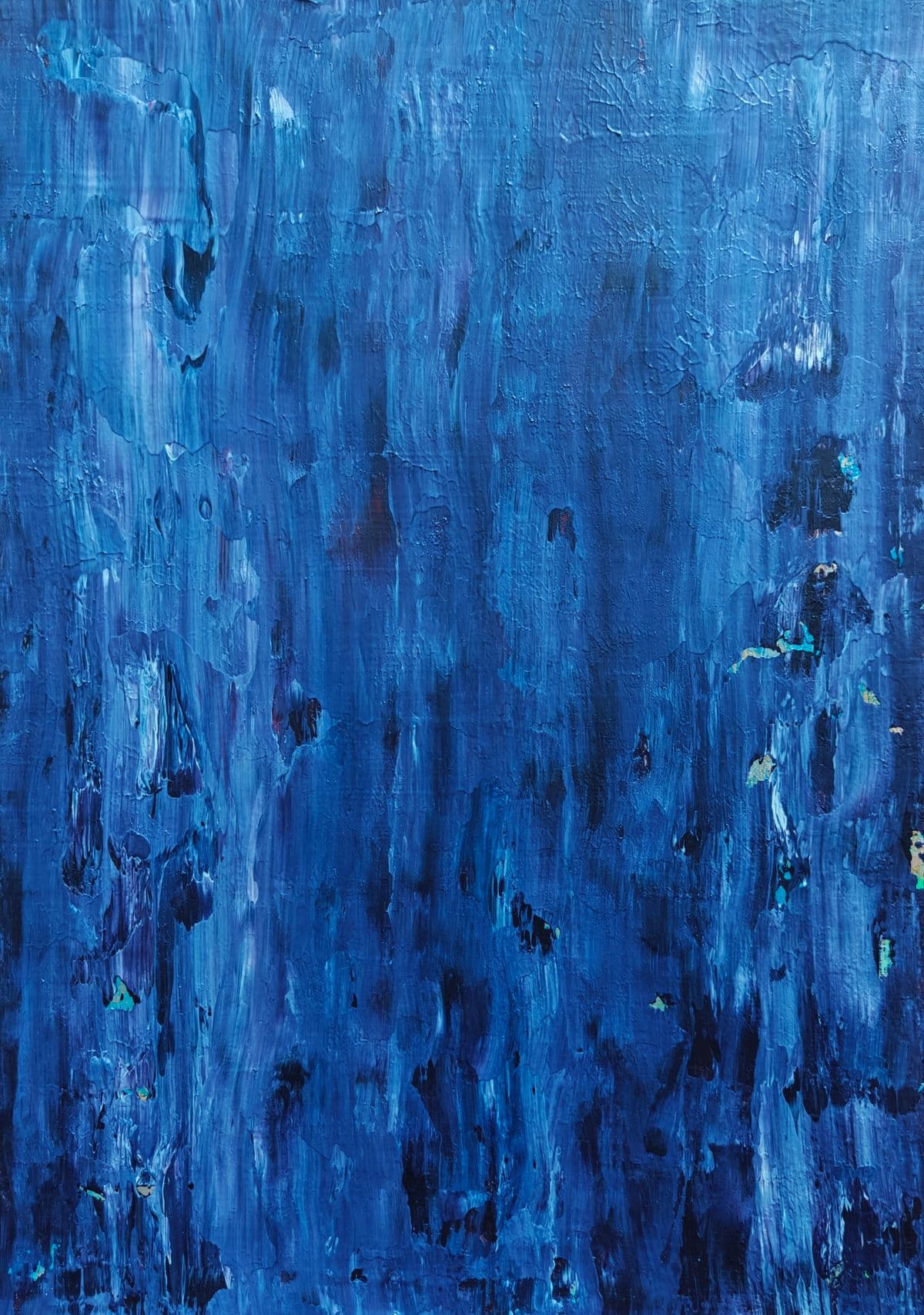 Basalt (2023) — Oil and cold wax on birch panel