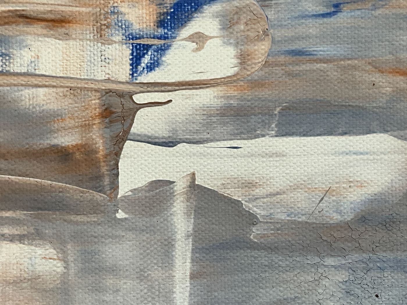 High Water (2023) — Oil and cold wax on birch panel