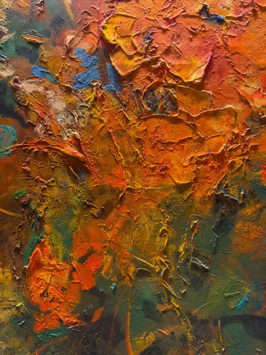 An abstract painting from the Mara Vance portfolio example.