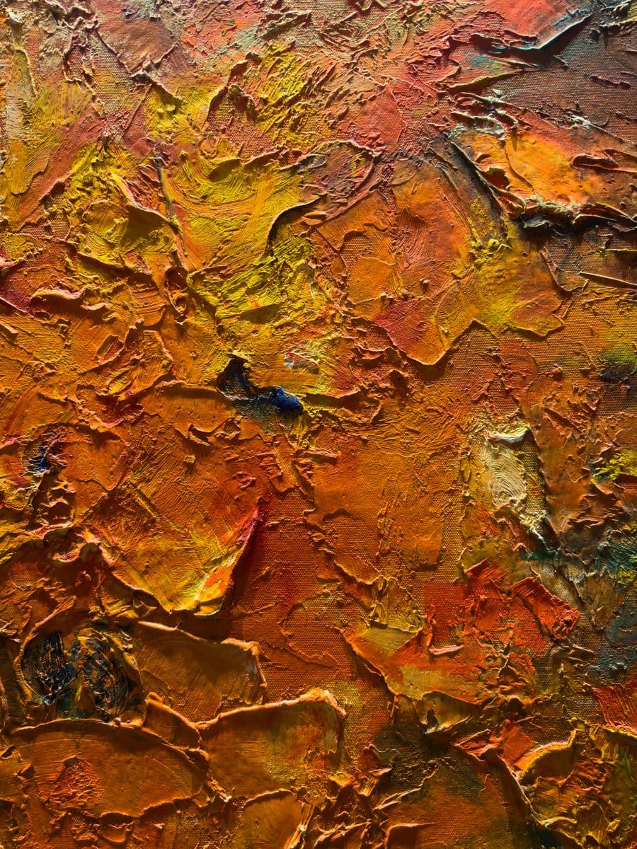 Near Dark (2025) — Oil and cold wax on birch panel